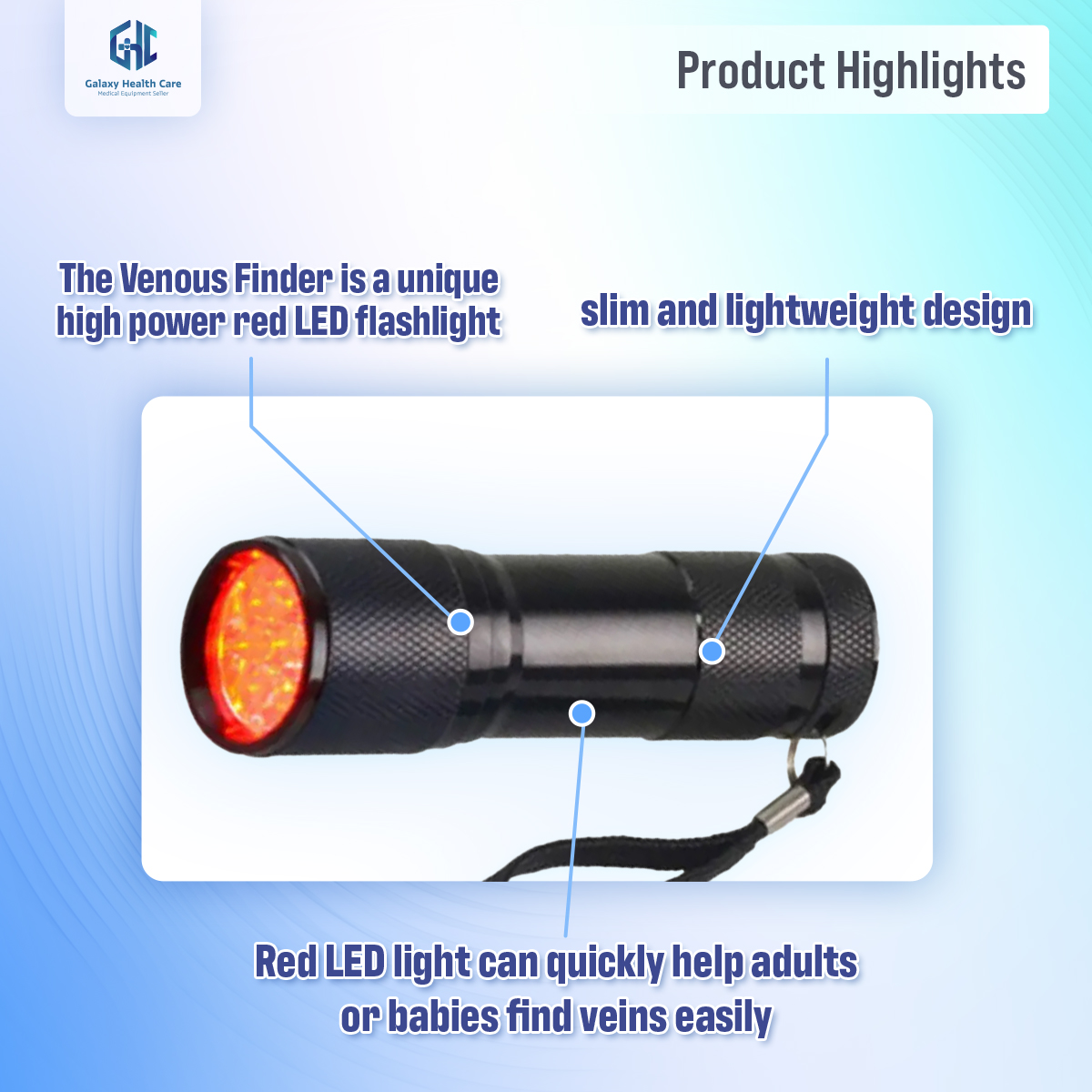 Professional Viewer Infrared Shin Led Red Lite Torch Pediatric Unit Clenecian Nurses Ivs Vin Finder. 