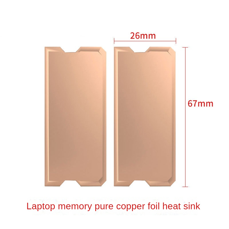 Memory Heatsink Copper Memory Heatsink Laptop Heat Dissipation DDR4/5 Heat Sink Copper Plate. 