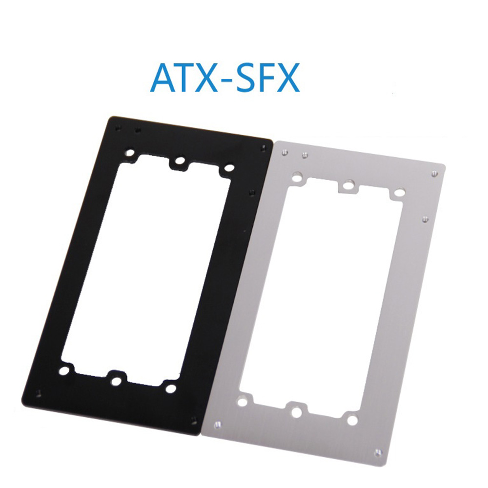Supply Baffle SFX to ATX Adapter with 4 Screws, Black. 