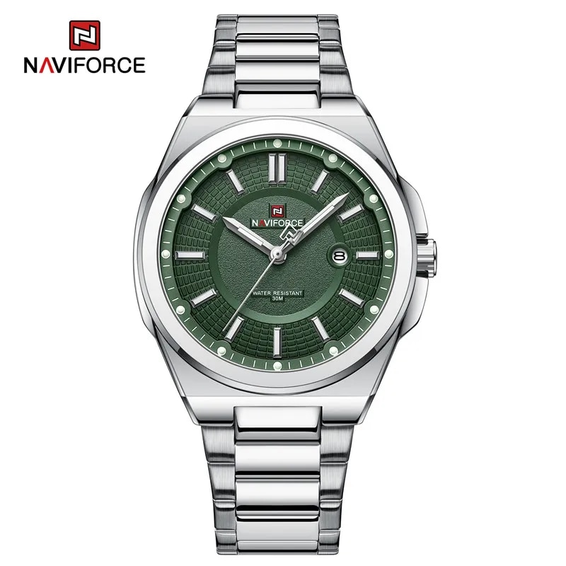 NAVIFORCE Quartz Calendar Men Watch Top Luxury Brand Waterproof Sport Stainless Steel Business Male Wristwatch Relogio Masculino
