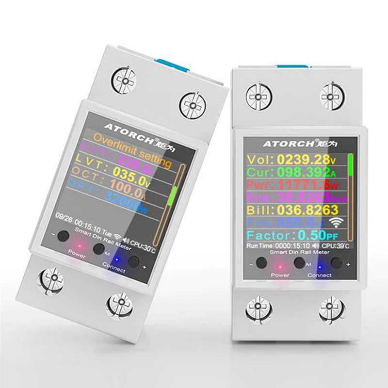 ATORCH GR2PW Electricity Meter Tuya WiFi Rail Power Energy Meter. 