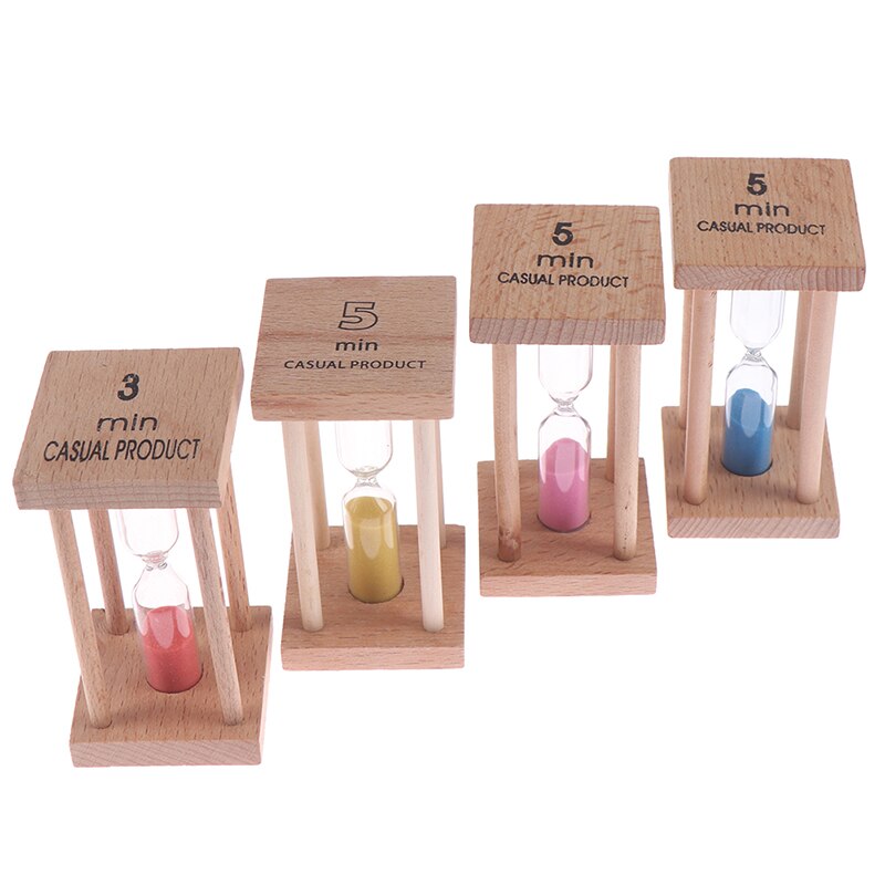 5Min Wooden Home Decoration Desktop Sand Clock Timers Sand Sandglass Hourglass Timer Clock Home Decor Gift Kitchen. 