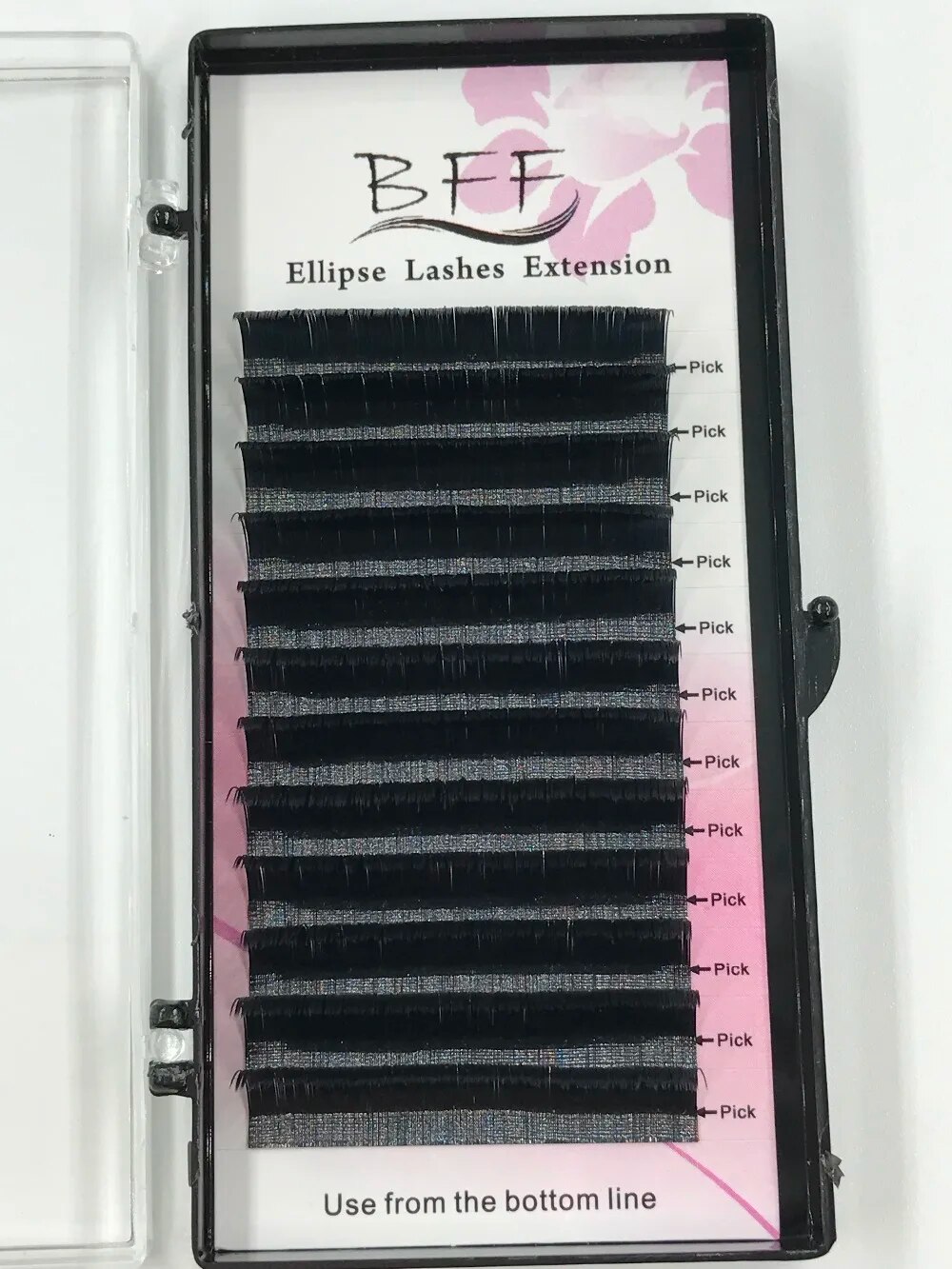 【All Of Me】BFF Ellipse Flat False Extensions C/D Soft Tasteful High-quality Individual Eyelash. 
