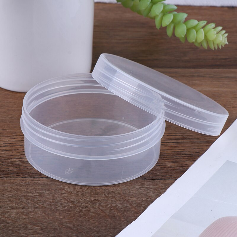 【happy one】150 Translucent Plastic Container Box for Slime Mud DIY Slime Box Storage Box Bottle with Lid Slime Tool. 