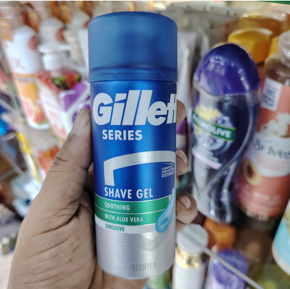 Gillette Series Sensitive Shave Gel with Aloe-75 ml (Made in UK)
