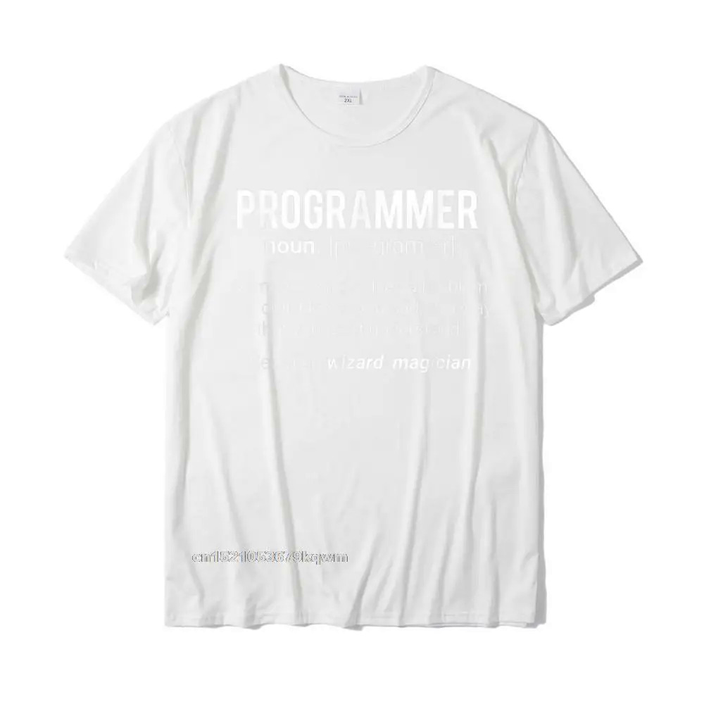Funny Programmer Meaning Design - Programmer Noun Defintion T-Shirt Design Tshirts Fashionable Cotton Men Tops Shirts Family. 
