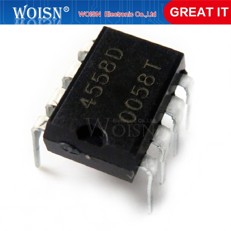 10pcs/lot NJM4558D DIP8 NJM4558 DIP NJM4558DD JRC4558D JRC4558 RC4558 RC4558P new and IC In Stock