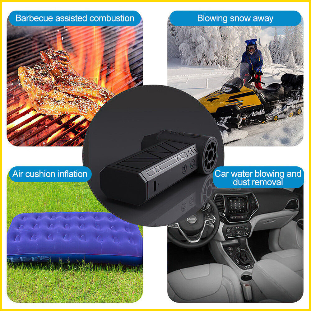 High Speed Mini Blower Low Noise Compact Size Efficient Design Jet Blower Lightweight Powerful Fan for Home Use Outdoor Events. 