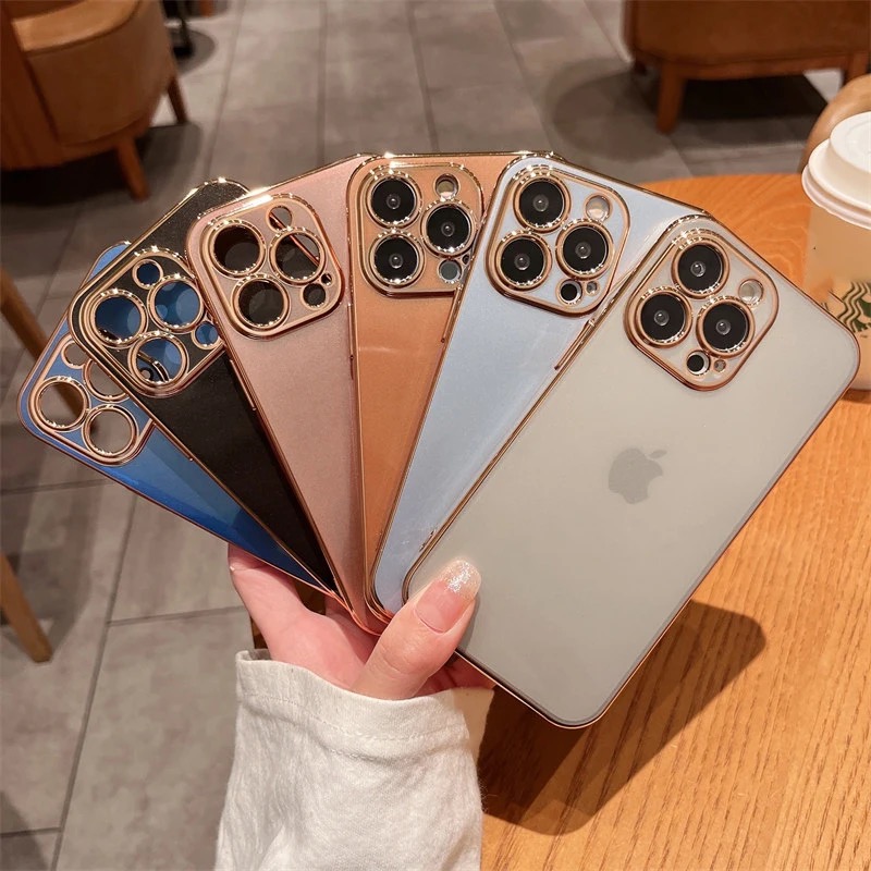 For iPhone 11 / iPhone 11Pro / iPhone 11 pro max / iPhone 12 pro/ iPhone 12 pro max / iPhone 13/ iPhone 13pro / iPhone 13pro max / iPhone X Luxury Silicone Protect Back Cover Case