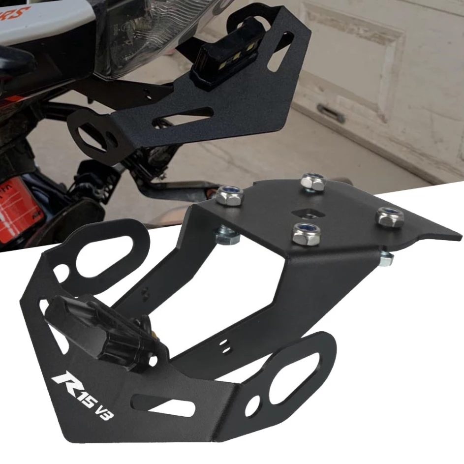 R15 V3 Motorcylce Tail Tidy Fender Eliminator License Plate Bracket Mount Accessories FOR YAMAHA R15 V3 ( Black Color ). 