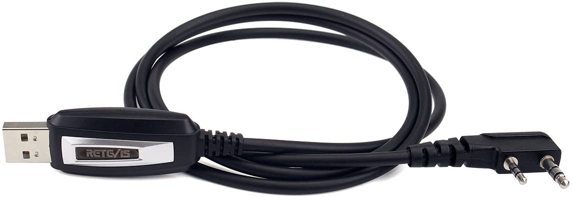 Retevis 2 Pin 2 Way Radio USB Programming Cable Lead for Retevis H-777 RT1 RT-5R Baofeng UV-5R BF-888S Wouxun TYT Kenwod Radio(1 Pack). 