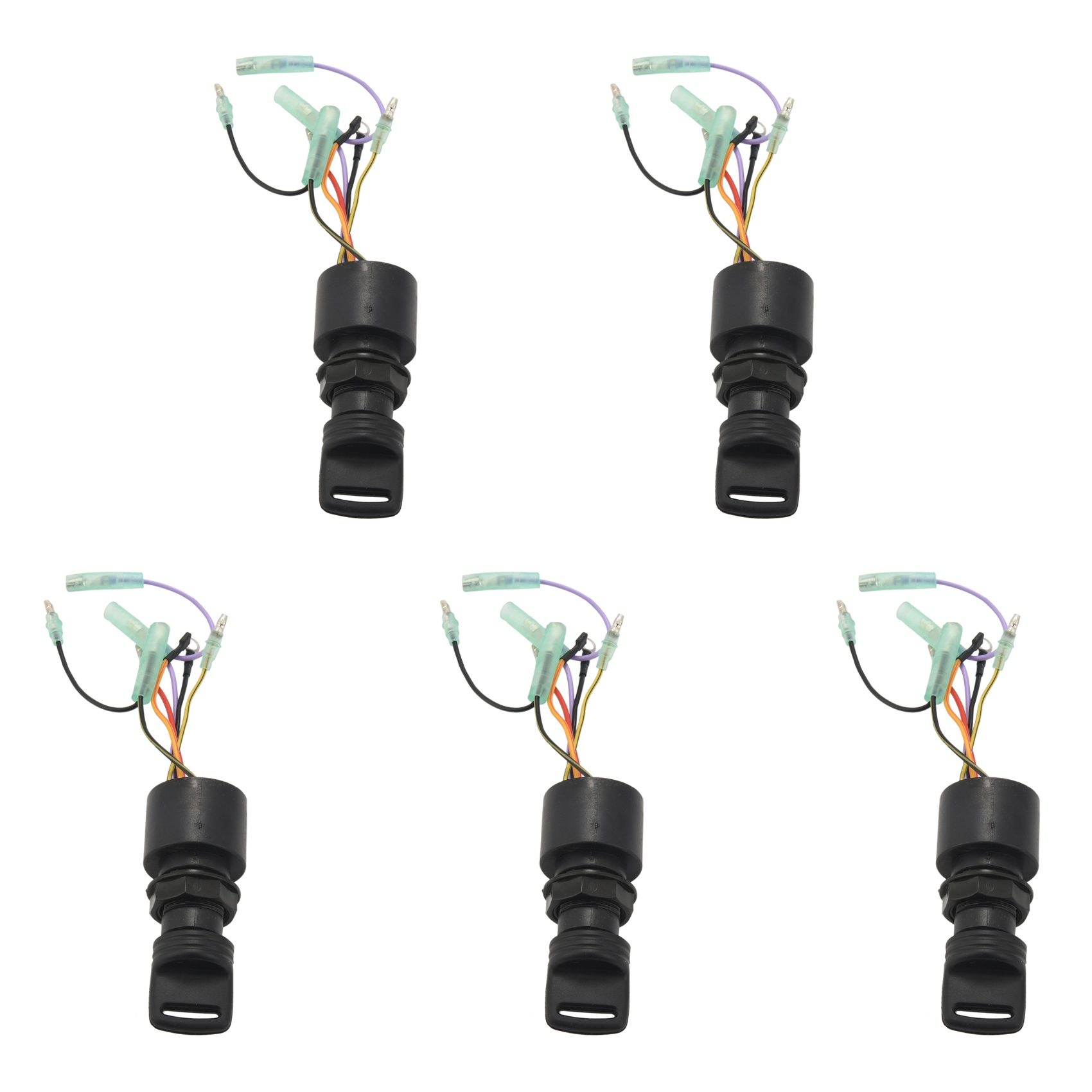 OUMERY 5X 87-17009A5 Boat Motor Ignition Key Switch for Mercury Outboard Motors 3 Position Off-Run-Start