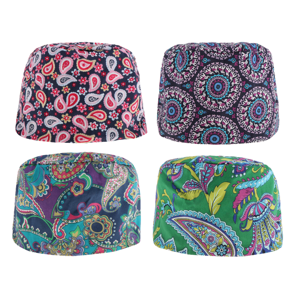 4Pcs Adjustable Doctor Scrub Cap 