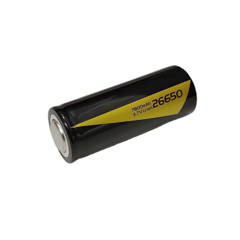 Large capacity 26650 lithium battery 7800mAh mAh 3.7V rechargeable battery strong light flashlight replacement battery wholesale. 