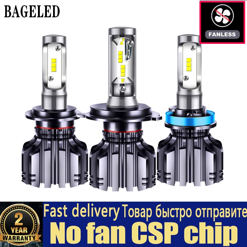 BAGELED CSP Car Headlight H4 H7 LED 3000K 4300K 6500K 8000K H1 H3 H8 H9 H11 9005 9006 HB3 HB4 880 881 LED Bulb Auto Fog  Light-9006/HB4. 