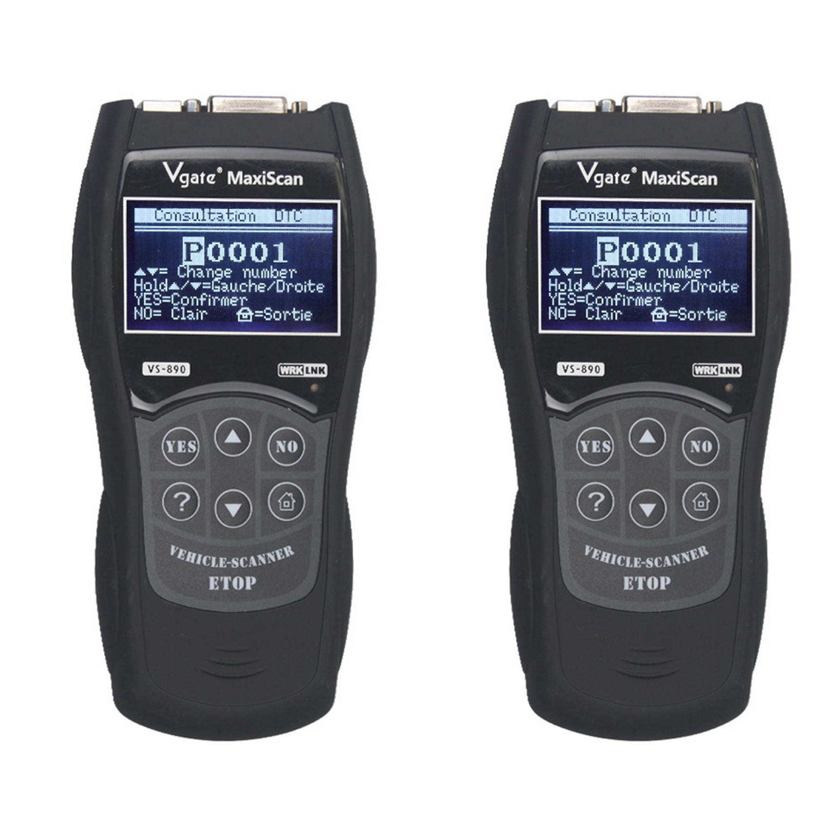 2X Universal OBD2 Scanner Multi-Language and Diagnostic Tool VS890 OBD2 Code Reader MaxiScan VS890 ELM327. 