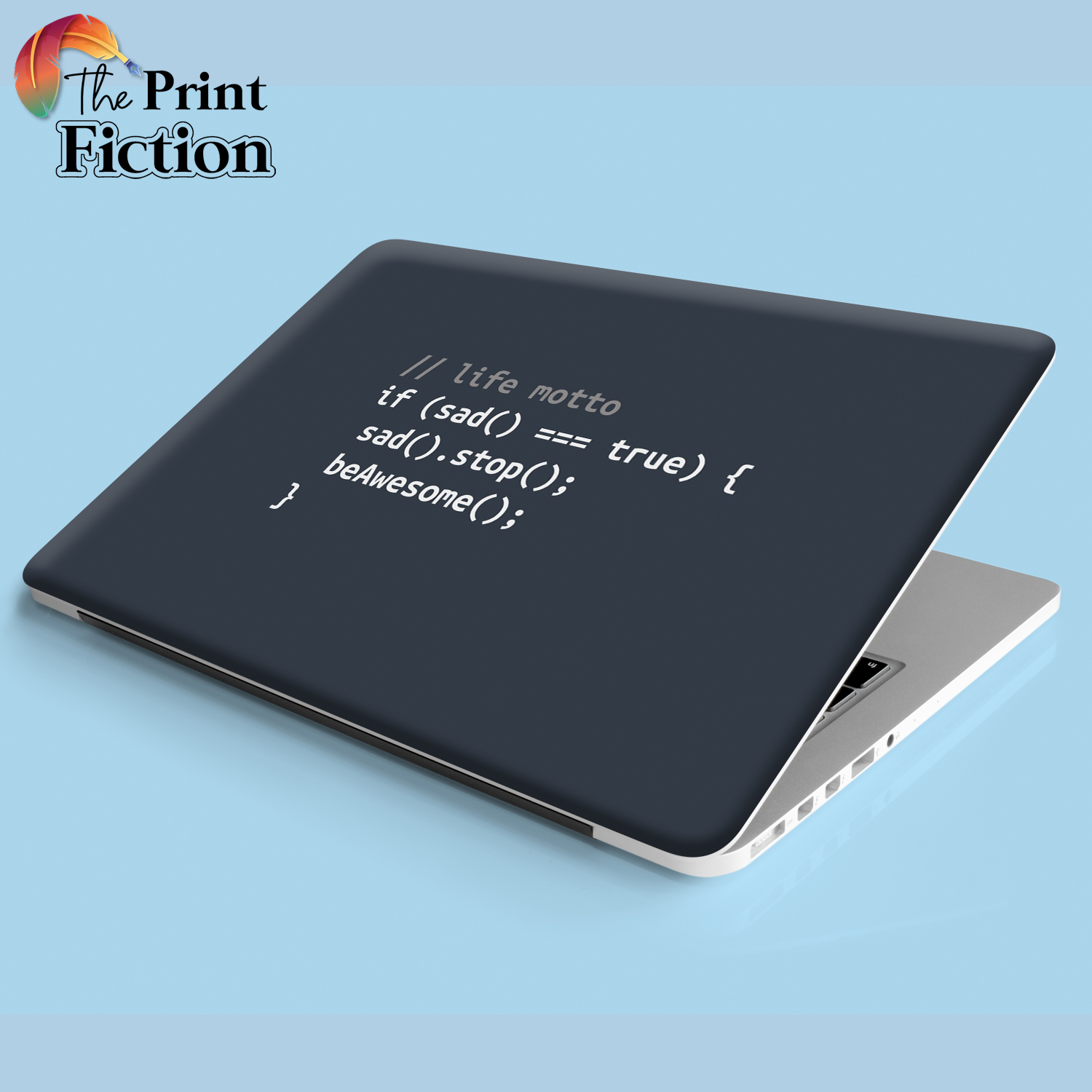 Life Motto Programming Funny Technology Code Laptop Sticker. 