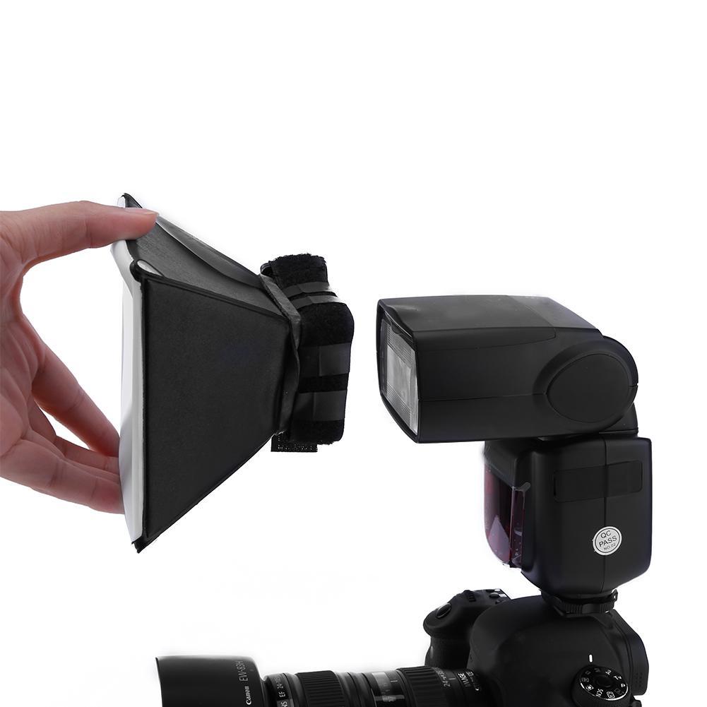 Silver Reflector Flash Diffuser Softbox Professional Mini Photo Diffuser Soft Light Box for Canon Ni. 
