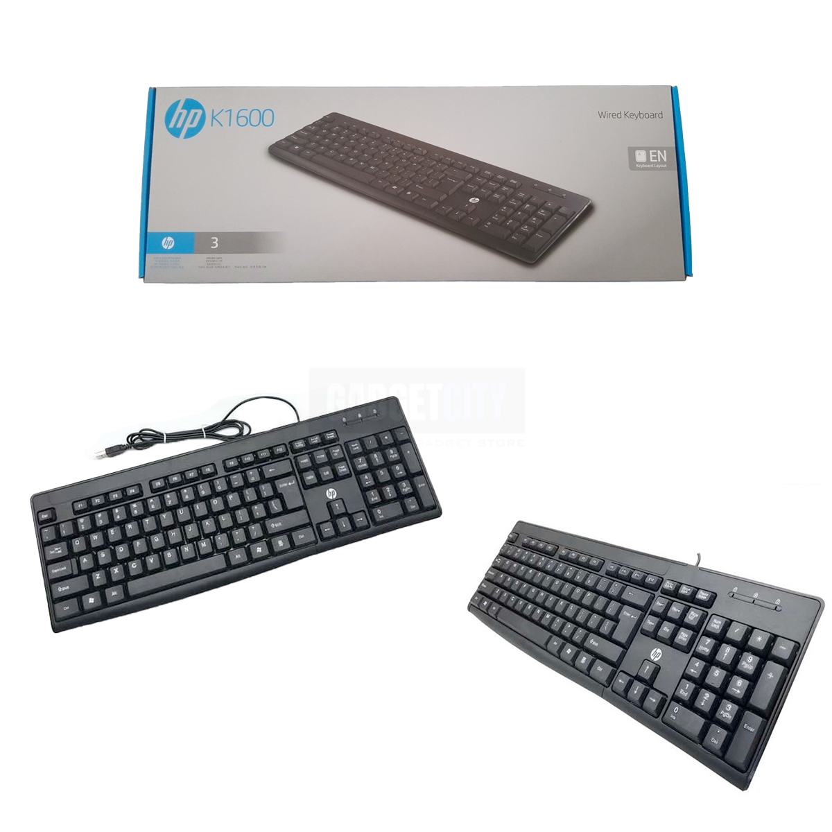 HP K1600 Wired USB Standard Keyboard. 