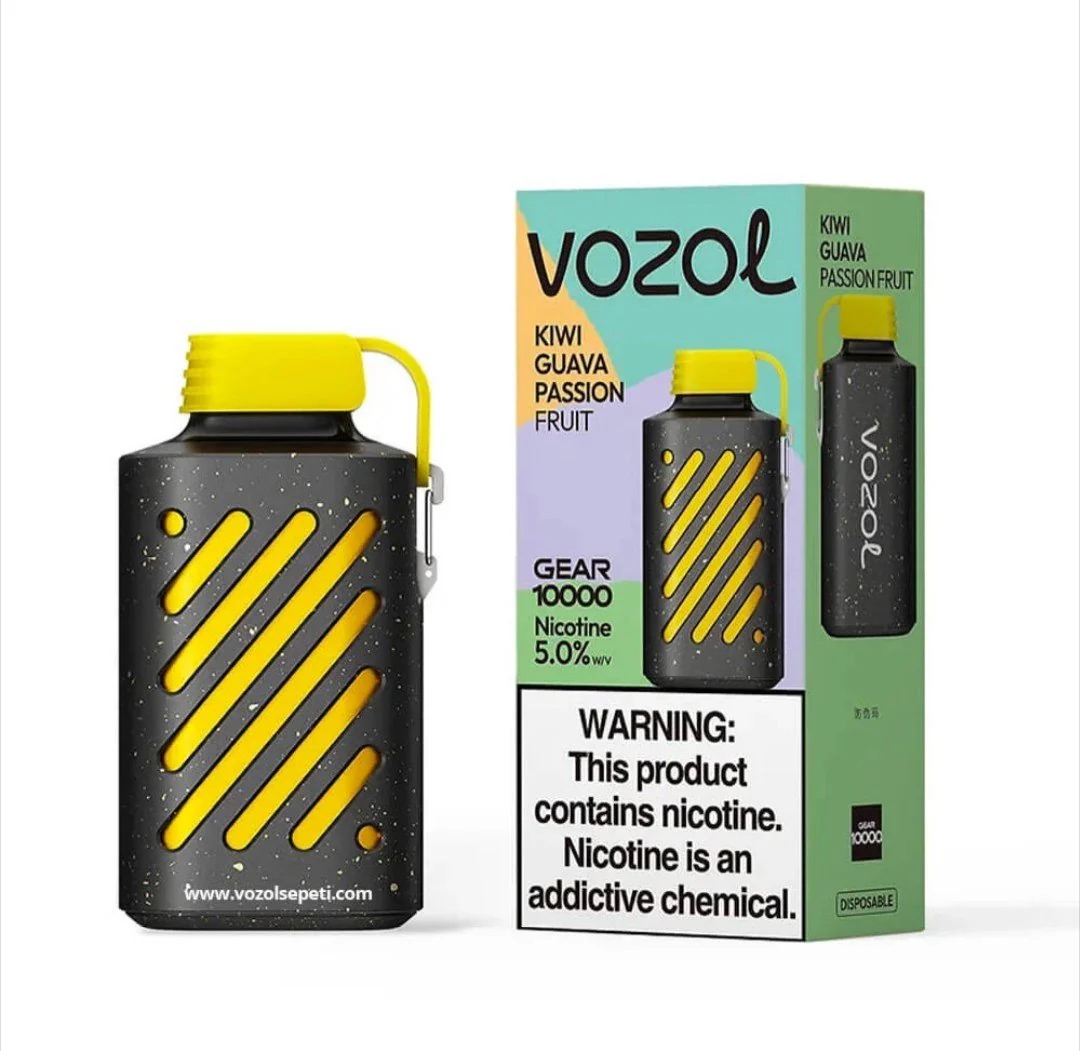 International PRC product E cigarette Vozol Gear vape kiwi guava passion fruits 10000 Puffs Disposable Vape Pod - 1 piece. 