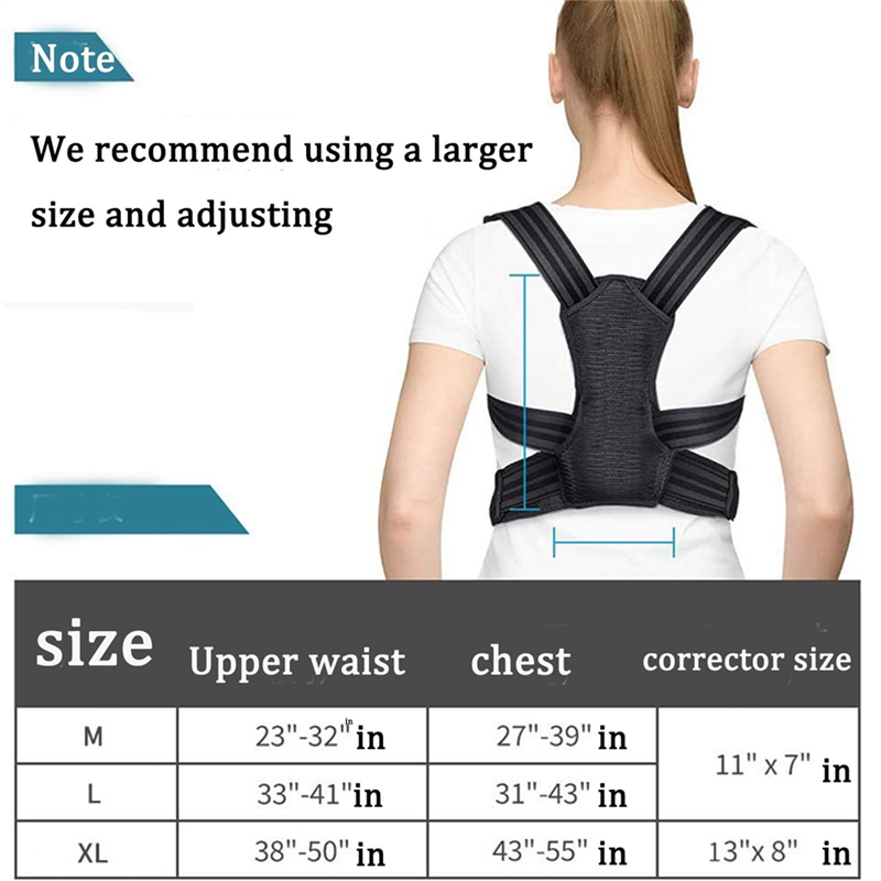 Posture Corrector,Instant Posture Corrector,Back Straightener Posture Corrector, Adjustable Back Posture Belt Easy Install L. 