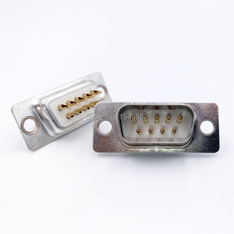100PCS DB9 connector core VGA Pl9pin port socket female Male D type adapter D SUB DB15. 