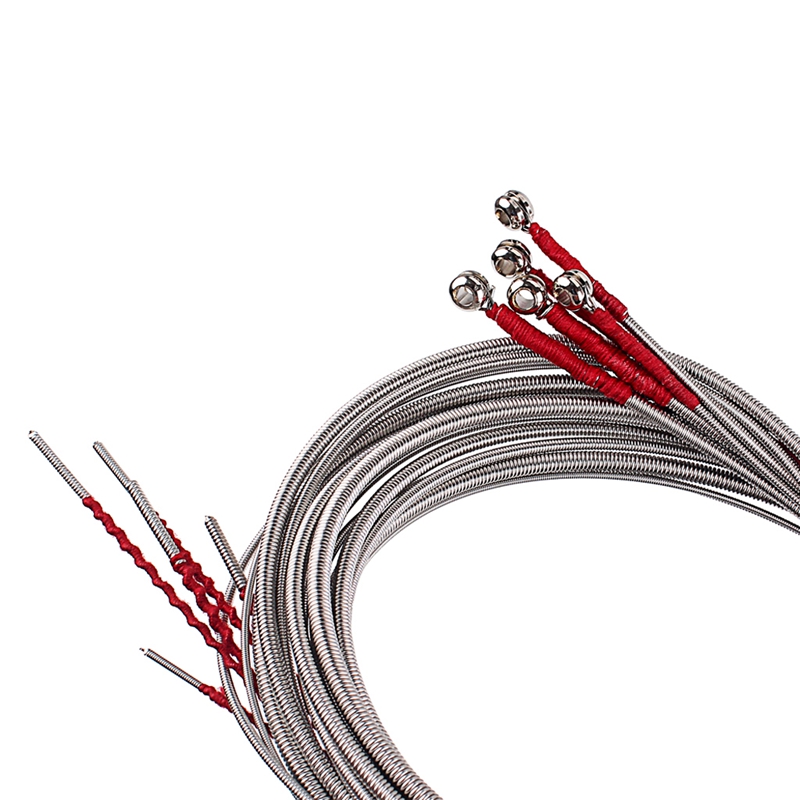 Set Of 5 Steel Strings for 5 String Bass Guitar Great Replacement Durable. 