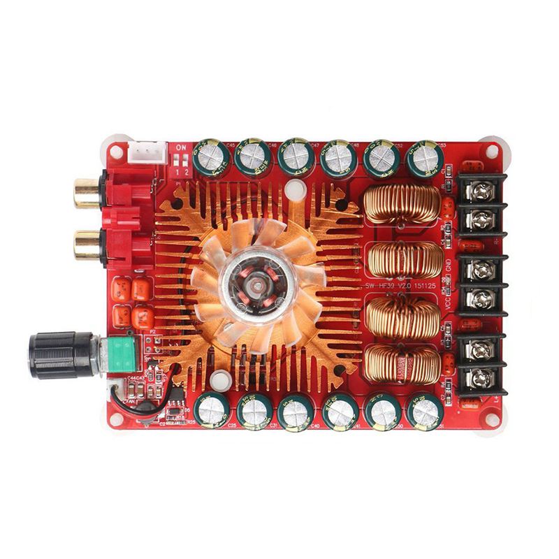 TDA7498E 2X160W Dual Channel Audio Amplifier Board, Support BTL Mode 1X220W Single Channel. 