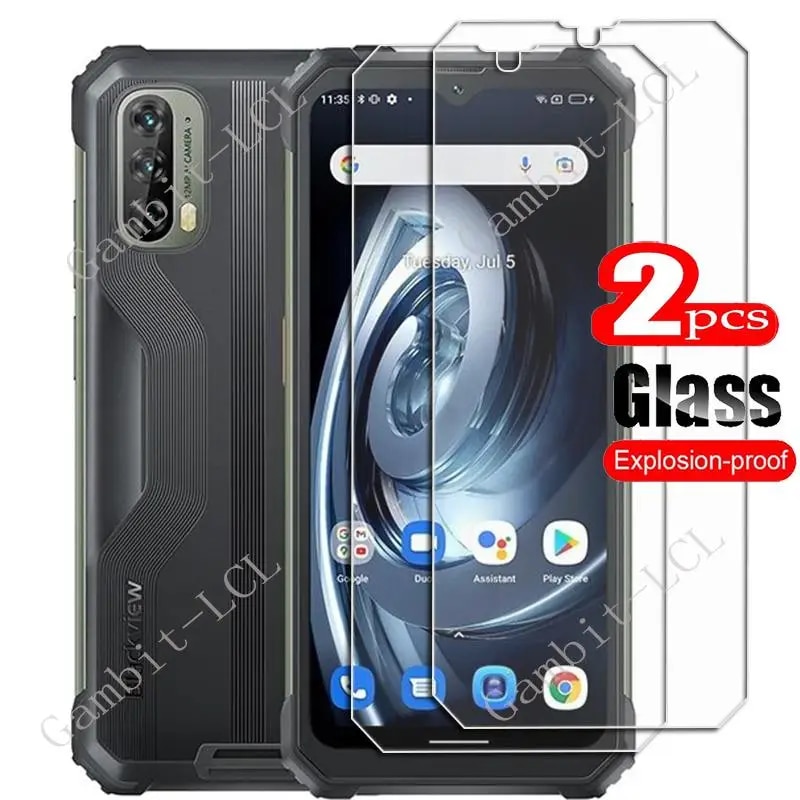 2PCS FOR Blackview BV7100 6.58 HD Tempered Glass Protective On BlackviewBV7100 BV 7100 Phone Screen Protector Film Cover