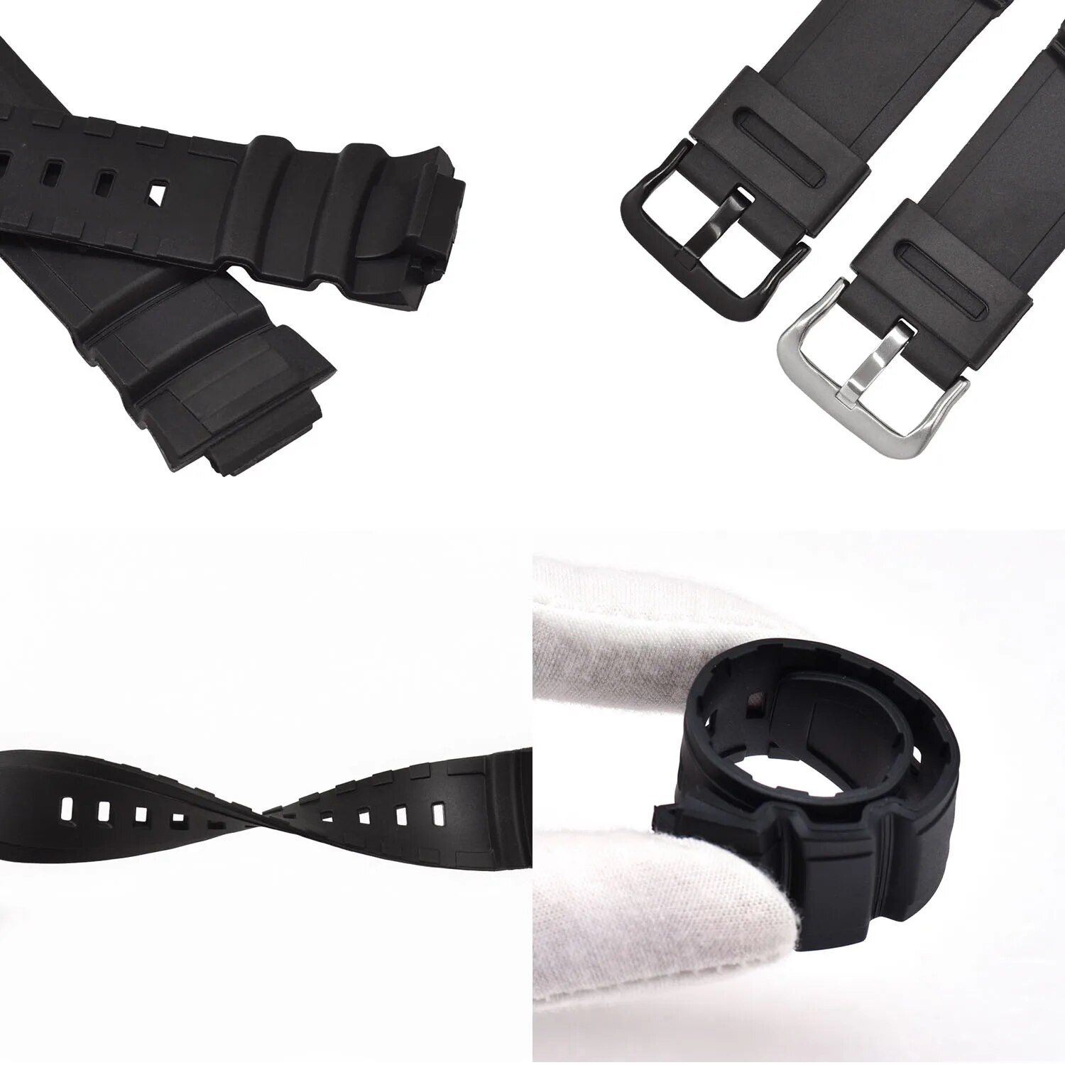Resin Watch Strap Bracelet for Casio MCW-100H 110H WV-200 AE-2000 2100 W-S220 HDD-S100 Watch Band TPU Rubber Wristband Belt. 