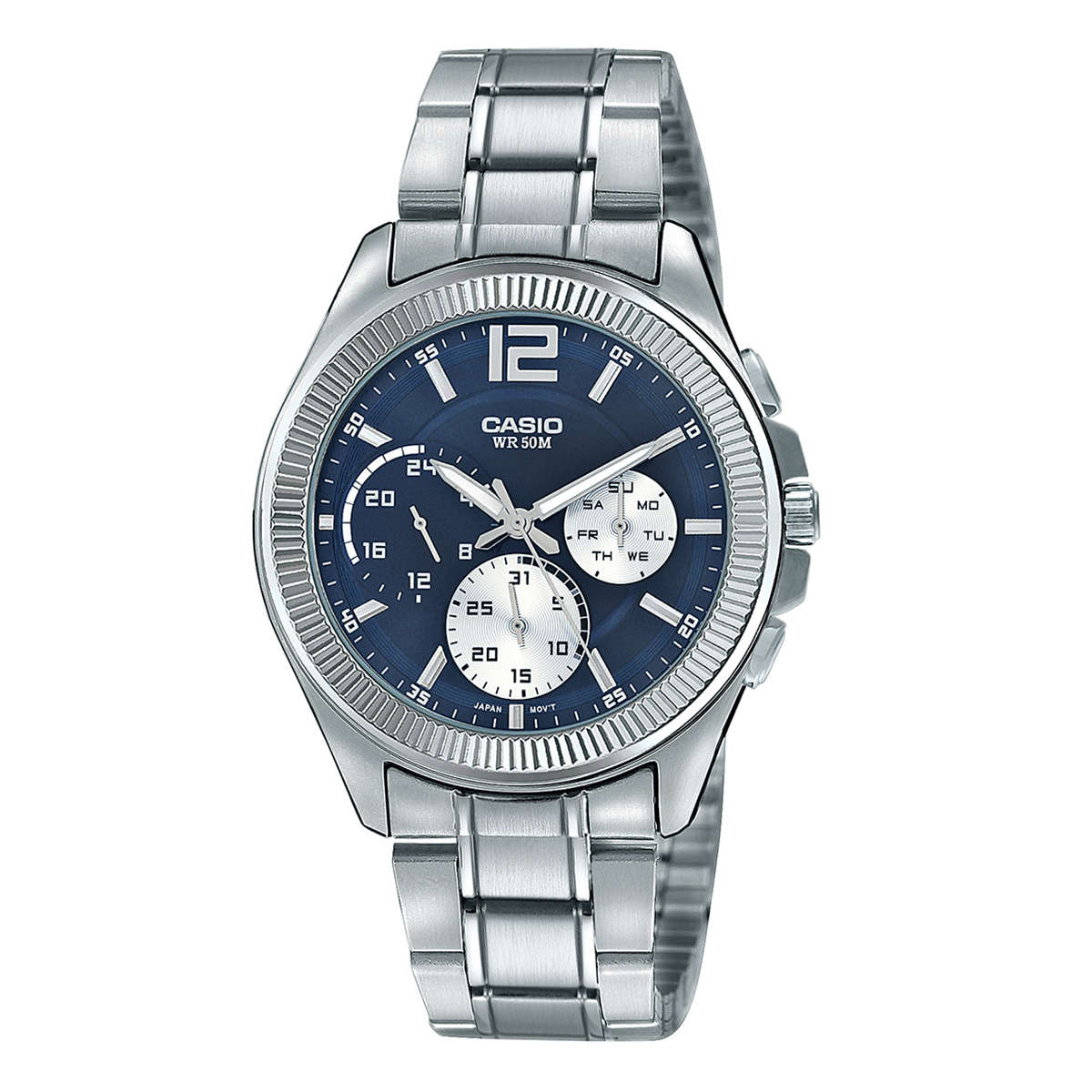 Casio MTP-E305HD-2AVIF ENTICER MEN Silver Analog Men Quartz Metal - Watch For Men