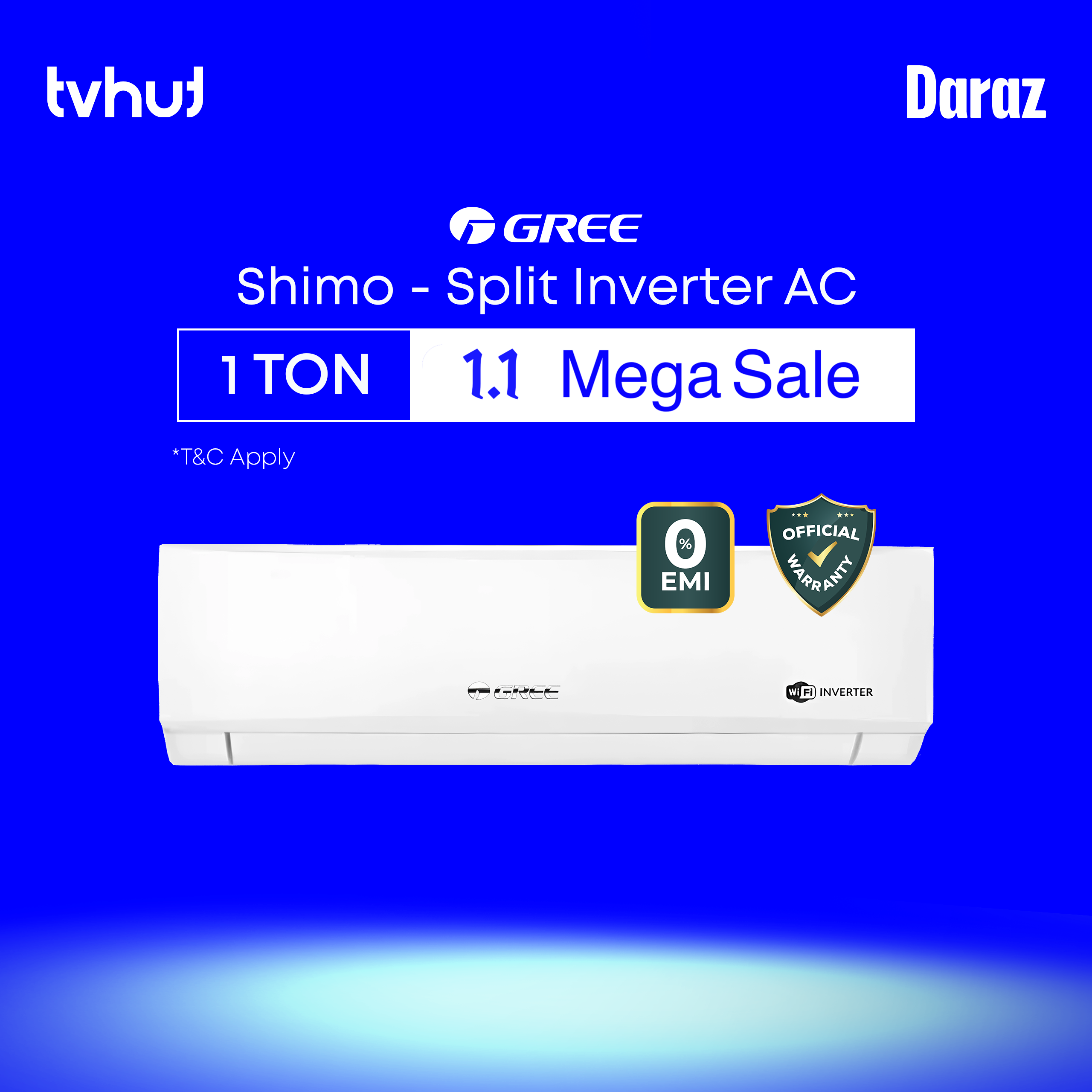 Gree 1 Ton Inverter AC Shimo, Zeno, Cosmo with Official Warranty