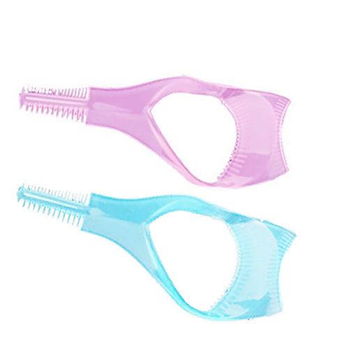 3in1 Mascara Shield Guard Eyelash Brush Curler Guide Applicator Comb Makeup Tool. 