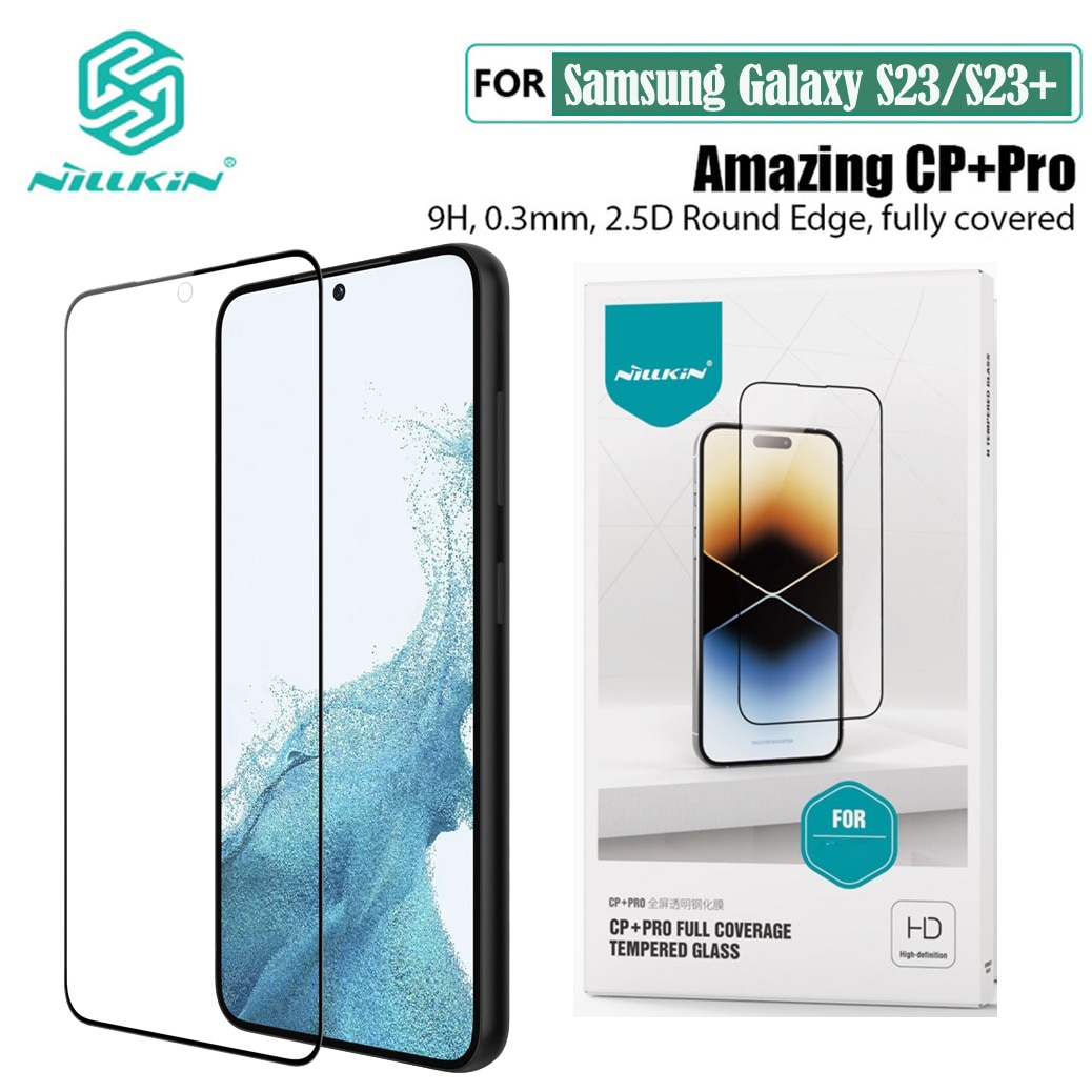 Nillkin For Samsung Galaxy S23 Plus Tempered Glass CP+PRO Anti-Explosion Fully Screen Protector For Samsung S23 S23+ Sticker