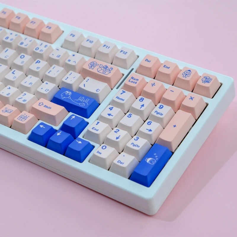 GMK English and Japanese 129 Keys POCO Cherry Profile PBT Mechanical Keyboard with GMK Keycaps for Gaming Keyboard Custom ISO. 