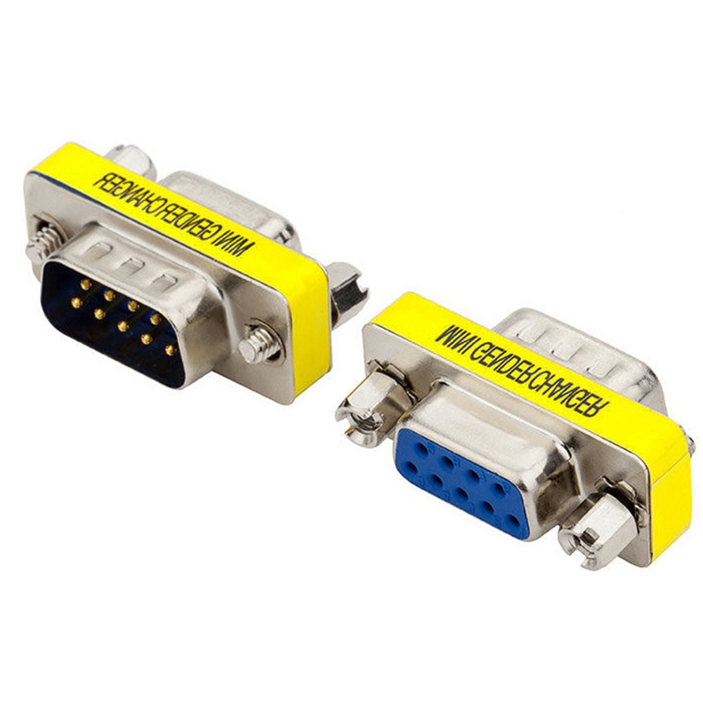 DB9 Computer Video Adapter DB9 Male to Female Serial Port to Hole 9 Pin VGA Female Cable Adapter