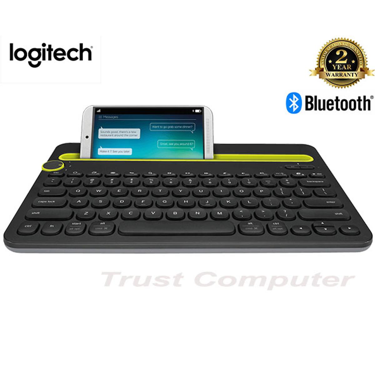 Logitech Bluetooth Multi-Device Keyboard K480, Works with Windows and Mac Computers, Android and iOS Tablets and Smartphones - Black. 