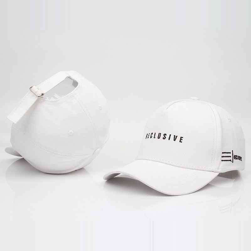 Hat male letter REC embroidery black cap women's spring summer Korean version of the wild baseball cap tide Qingdao wholesale