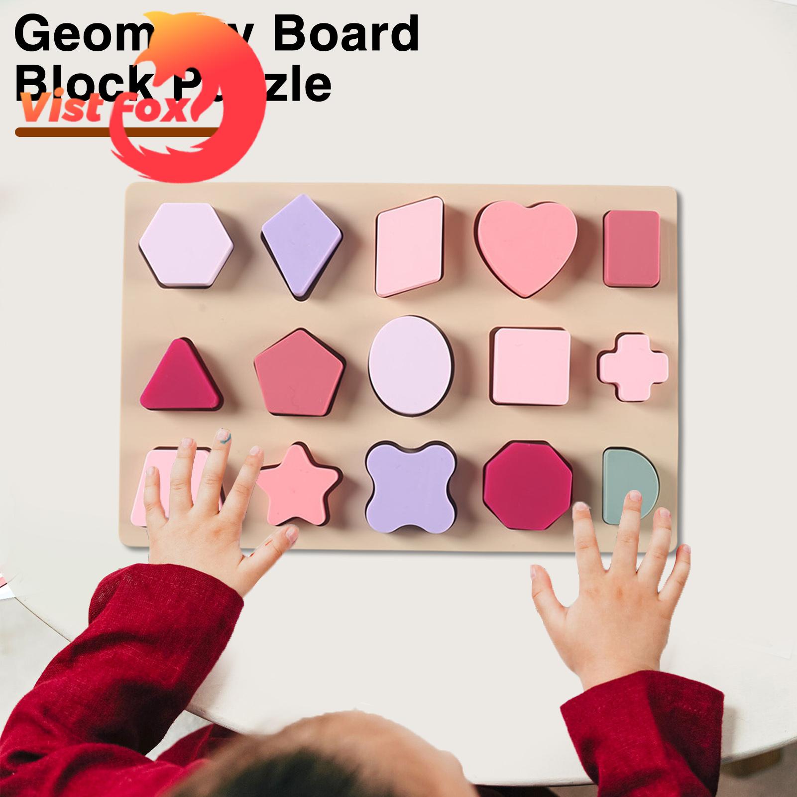 Geometric Shapes Toy Fun Educational Silicone Stacking Blocks Learn Shapes with 3d Puzzle Tower Toy Block Puzzle Stress Reliever. 