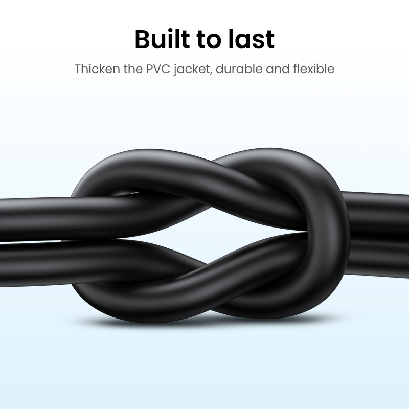 UGREEN 60116 USB-A 2.0 to  USB-C Cable Nickel Plating  1m (Black)# US287 - Function: Charging & Data Sync - Speed up to 480Mbps -  3A fast charge - Support QC3.0/AFC/FCP - Wire core: Tin-plated copper. 