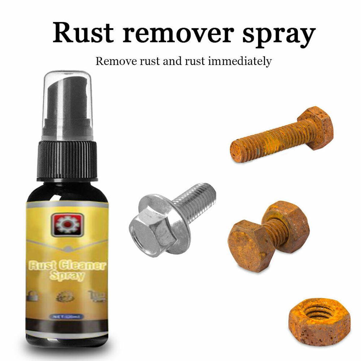 30ML Multi Purpose Rust Remover Spray Metal Surface Chrome Paint Car Maintenance Iron Powder Cleaning Super Rust Remover Cleaner