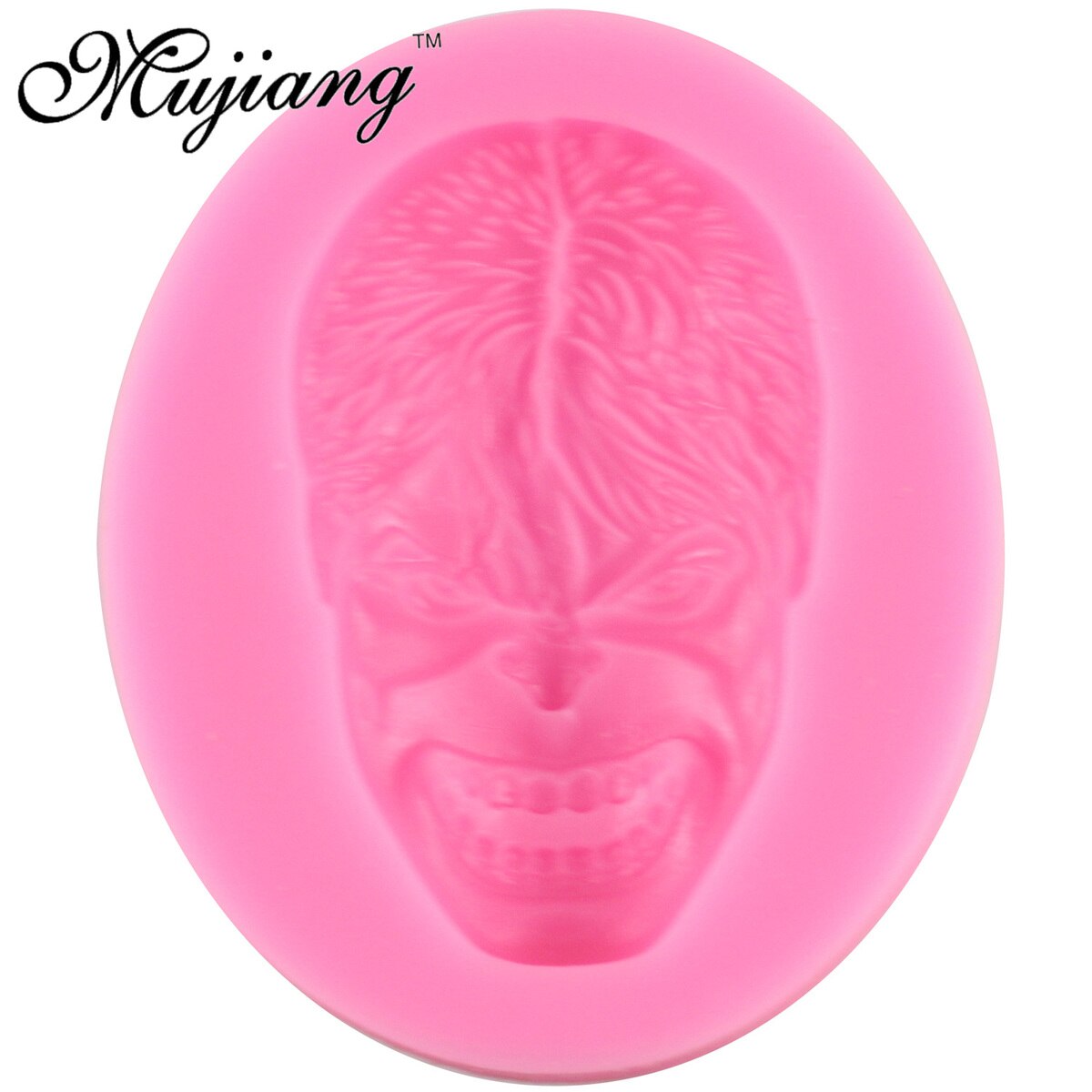 【happy one】Mujiang 3D Spiderman Batman Fondant Chocolate Molds Hulk Face Silicone Cake Mold Cake Decorating Tools Candy Polymer Clay Moulds. 