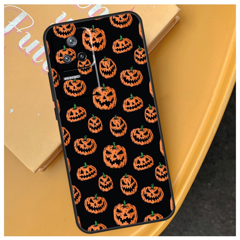 Autumn Leaves Fall Pumpkin Halloween Case For POCO F5 X3 X4 X5 Pro F4 GT F3 M4 M5 M5s Cover For Xiaomi 12T Pro 11T 11 12 13 Lite