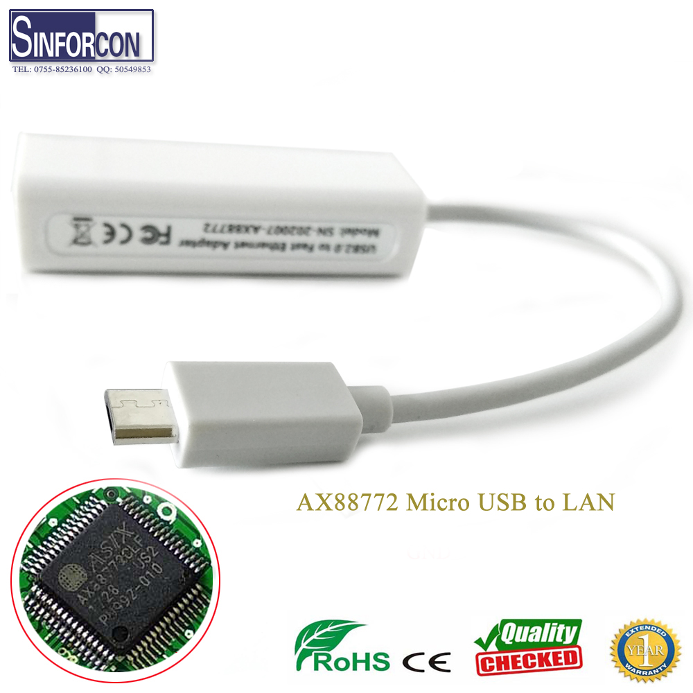 Mobile Phone Micro Type B to LAN Adapter Cable USB2.0 to Ethernet Converter USB2.0 to RJ45 Ethernet USB Type C Panel mini PC