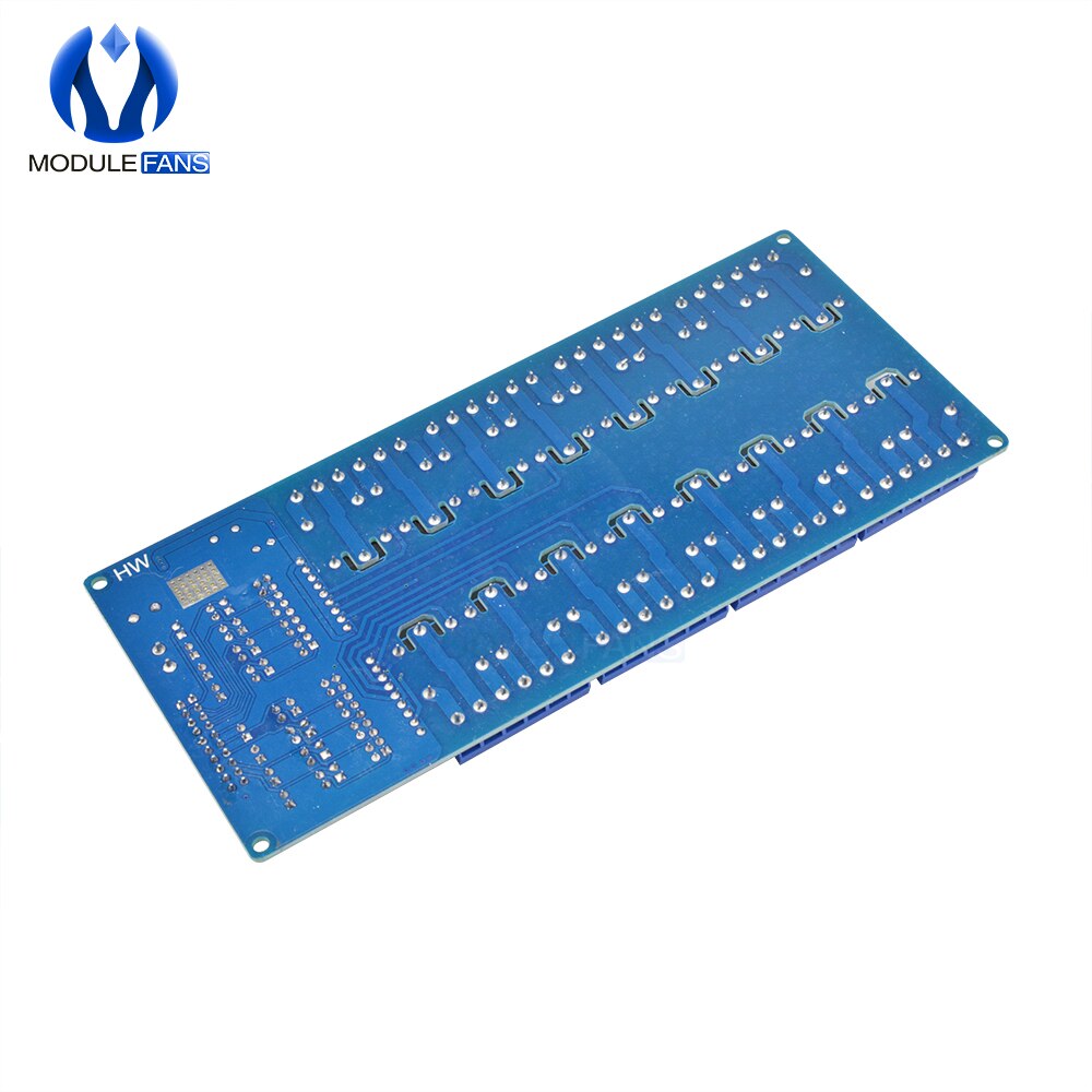 【happy one】16CH 16 CH 5V Relay Shield Module With LM2576 Power Supply For Arduino Board. 