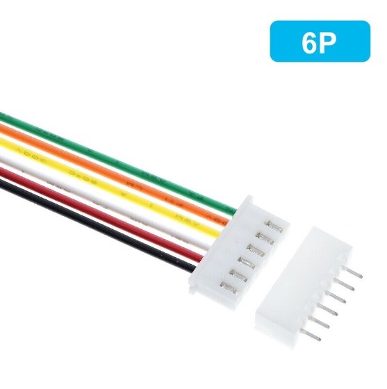 5Pcs/Set JST PH 2.0 6-Pin Wire Connector