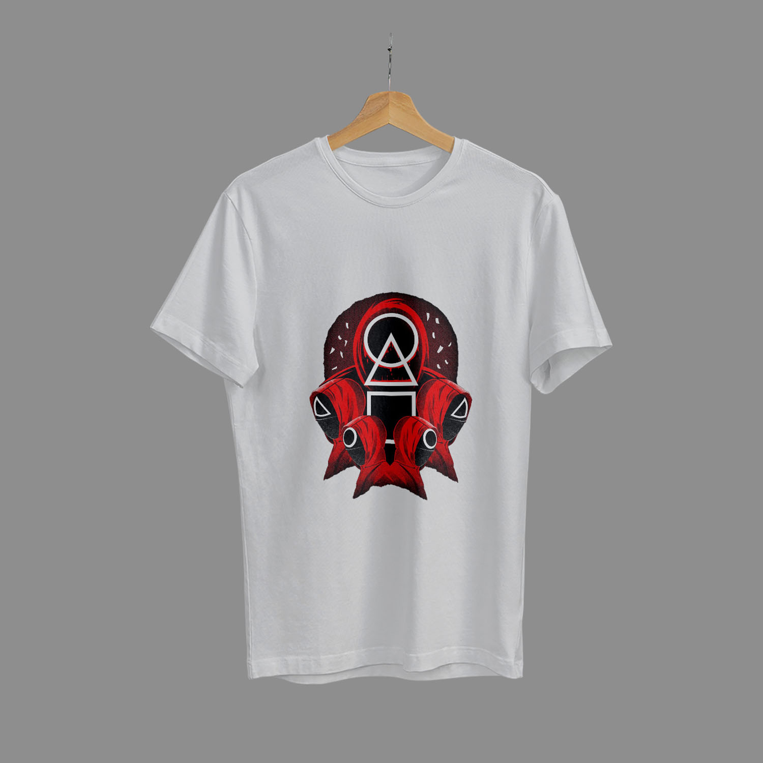 Ensemble Yourself - Upscale Need - Squid Game White T-Shirt - Sensible - Must Have - Slik Option - Well Inspired & Crafted. 