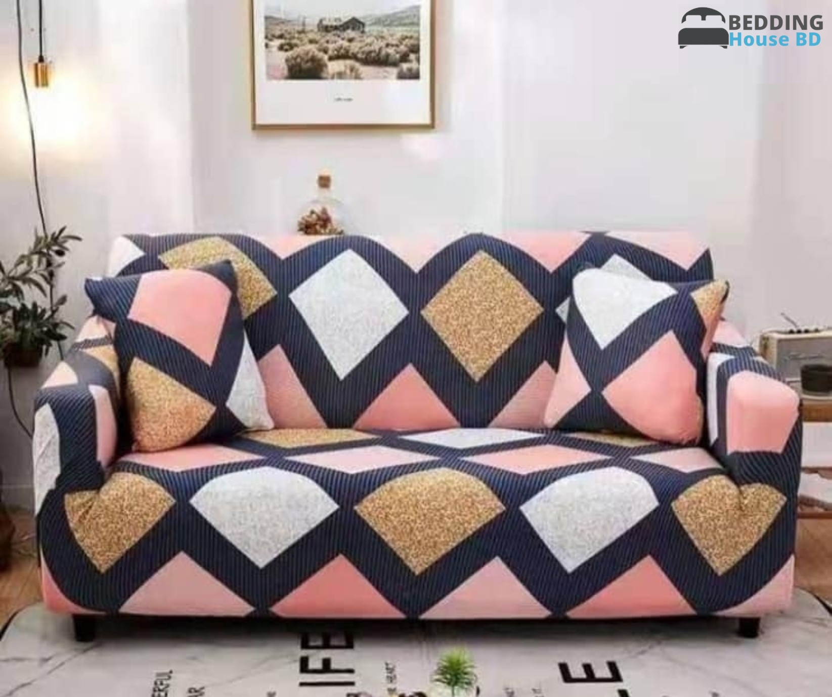 221 China Digital Print Victoria Sofa Cover