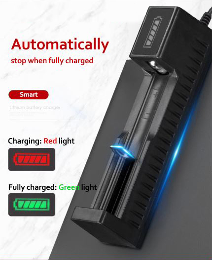 Avatech 18650 Battery Charger Universal Smart USB Chargering for Rechargeable Lithium Battery Charger Li-ion 18650 26650 14500 17670