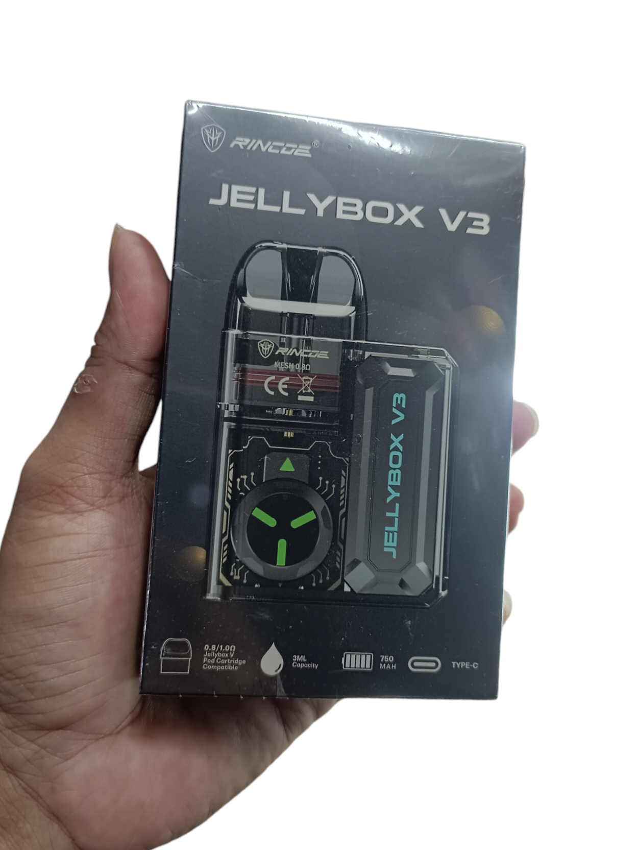 JellyBox V-3 Vape E Cigarette Random Colour (60ml FlvJuice Free). 